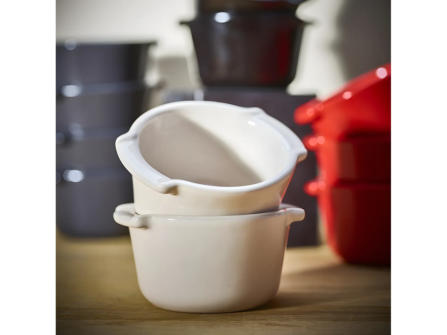 Set de 2 ramequins Appolia 11 cm Ecru