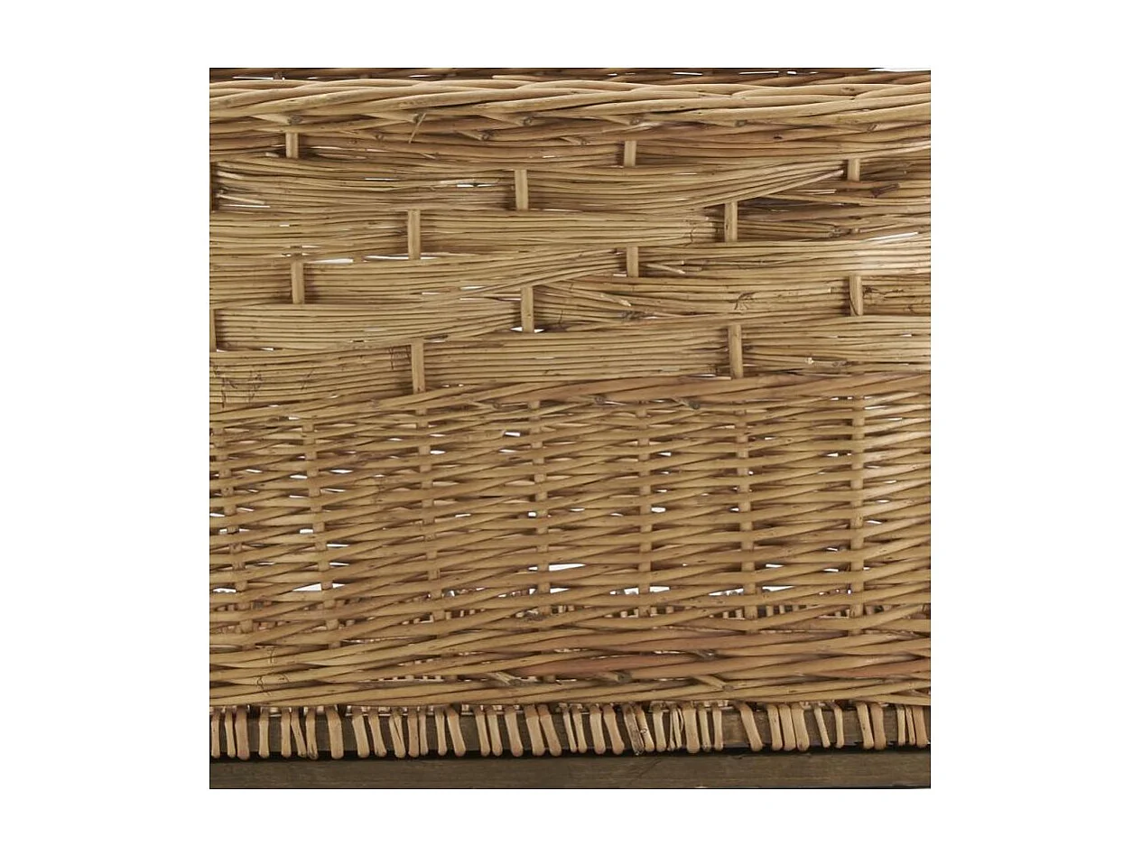 Corbeille rectangulaire en osier buff