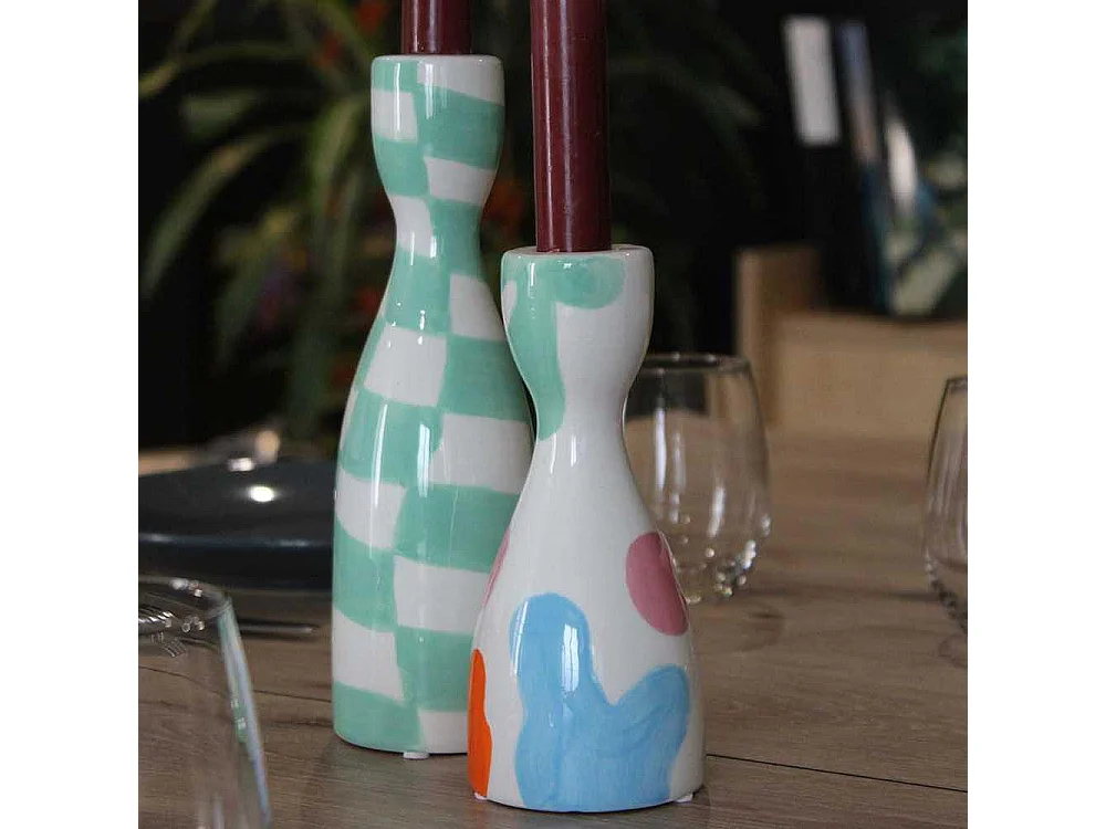 Bougeoir en céramique Nina