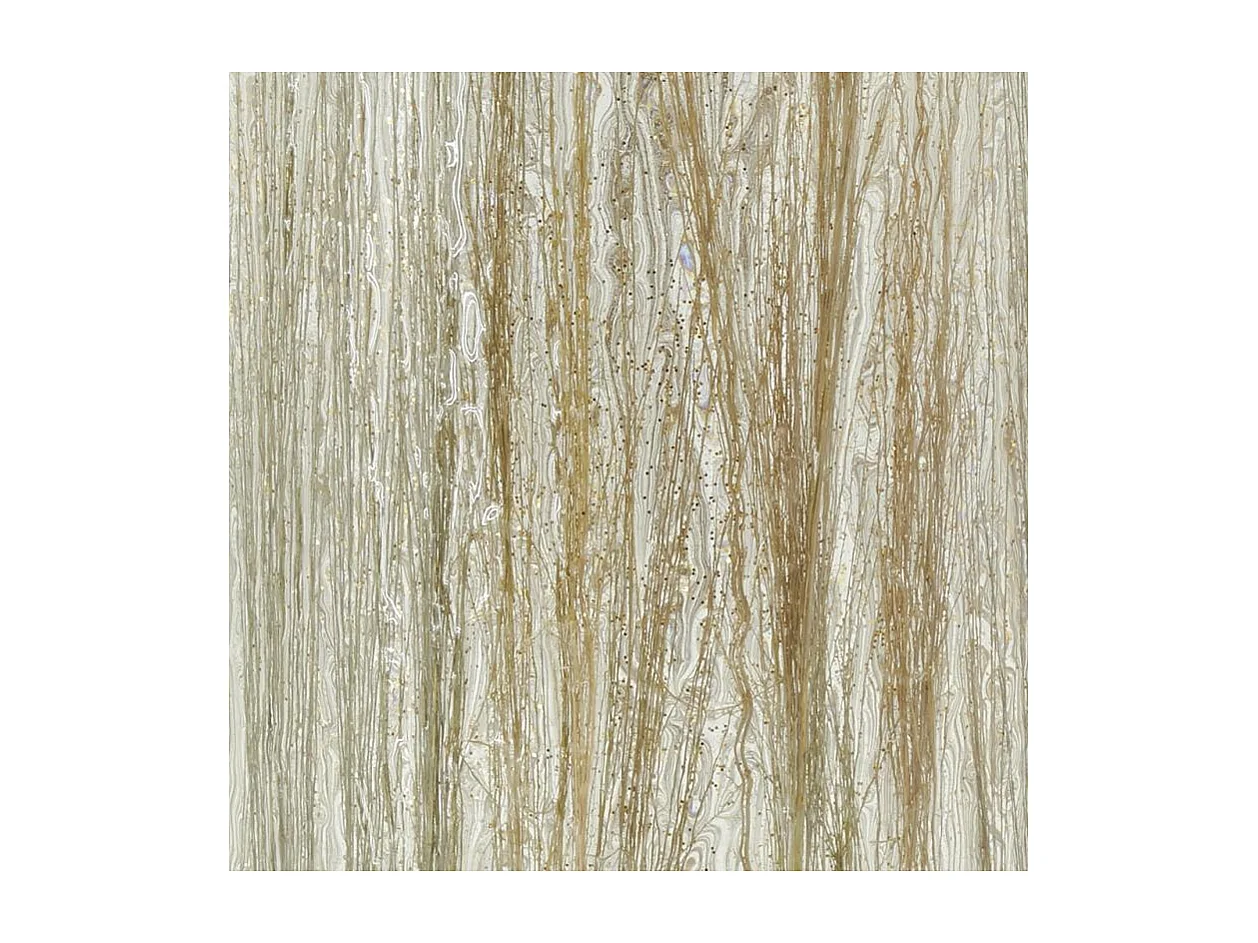 Photophore Herbes en verre doré H 18