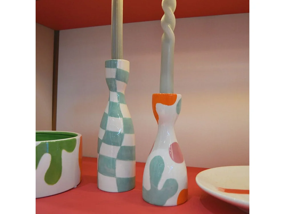 Bougeoir en céramique  Nino