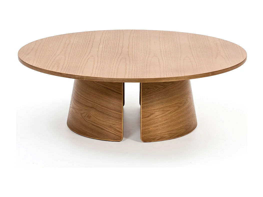 Cep - Table basse ronde en bois ø110cm - Bois clair