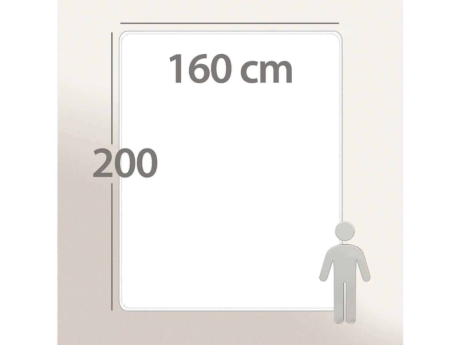 Couette été 160x200 cm HARMONIE garnissage fibre polyester 150 g/m2