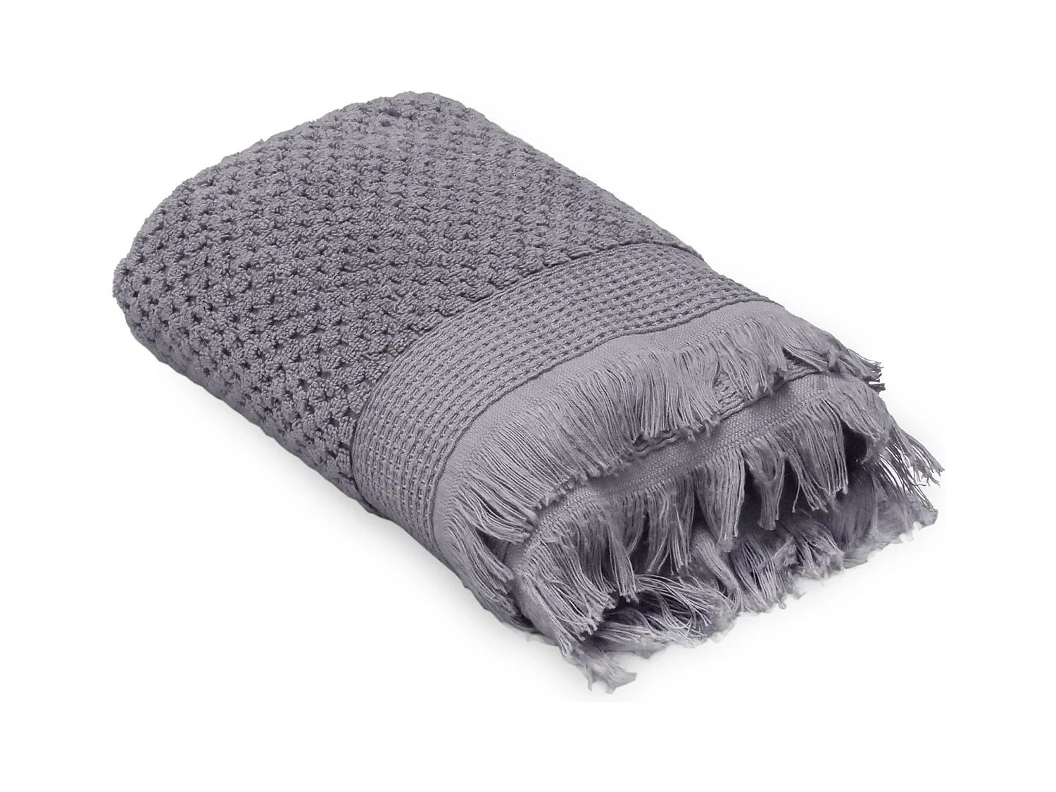 Serviette de toilette 50x90 cm TETHYS micro-coton gris Brume