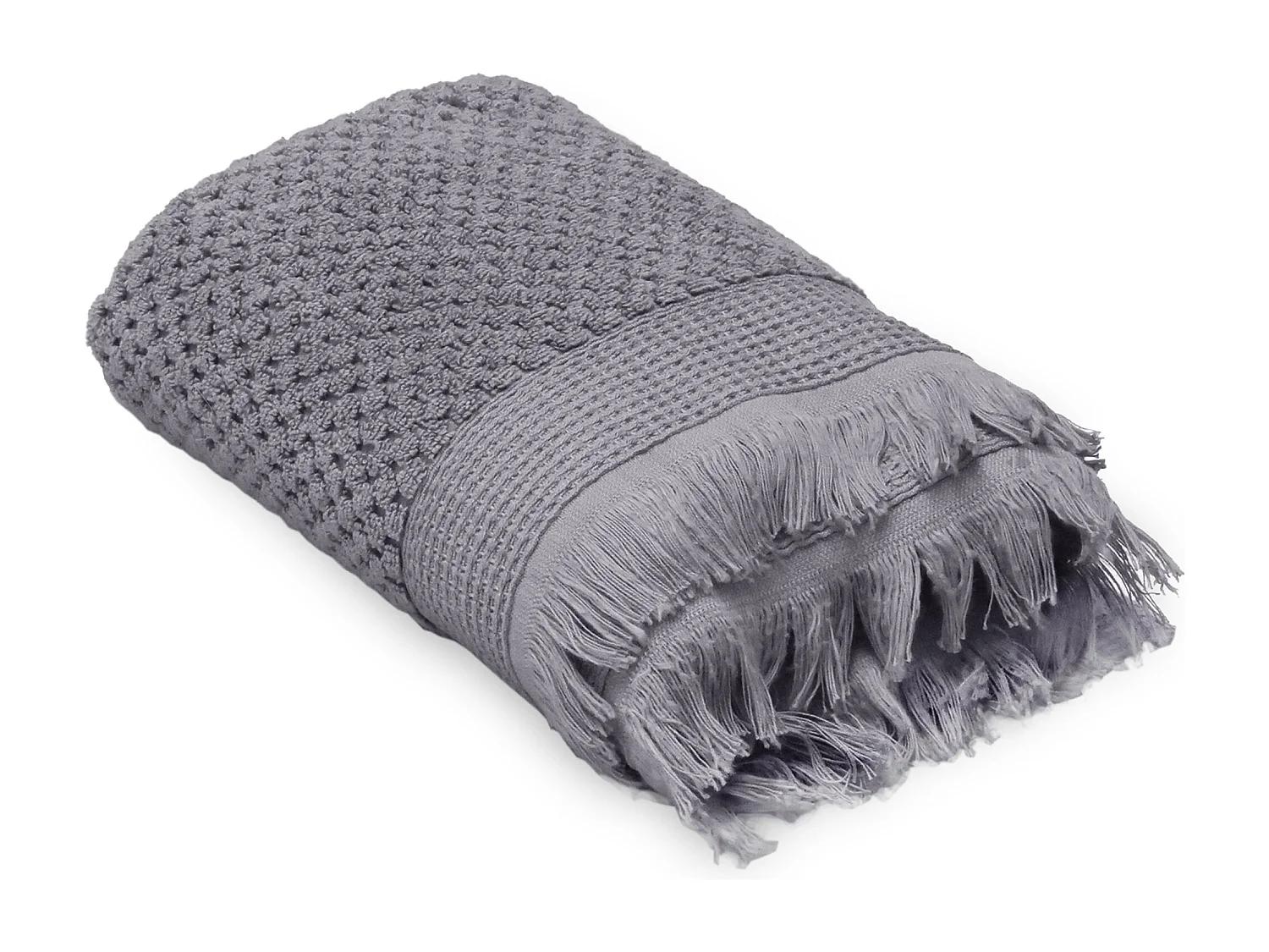 Serviette de toilette 50x90 cm TETHYS micro-coton gris Brume