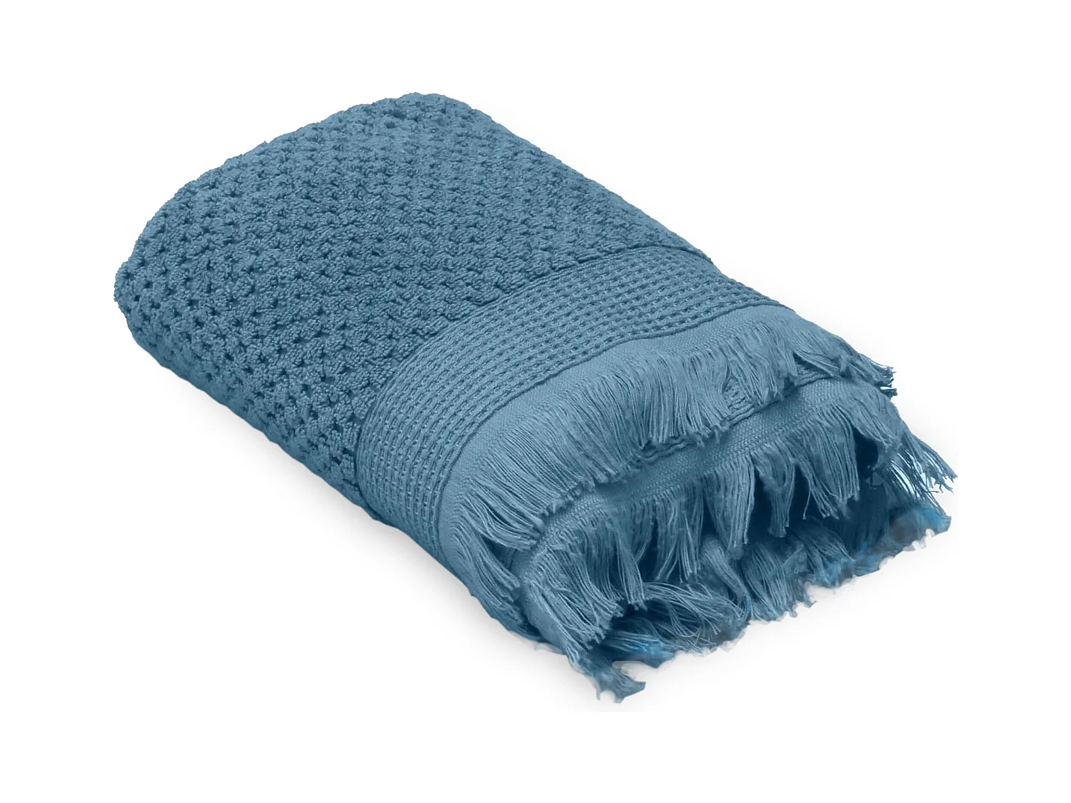 Serviette de toilette 50x90 cm TETHYS micro-coton bleu Orage
