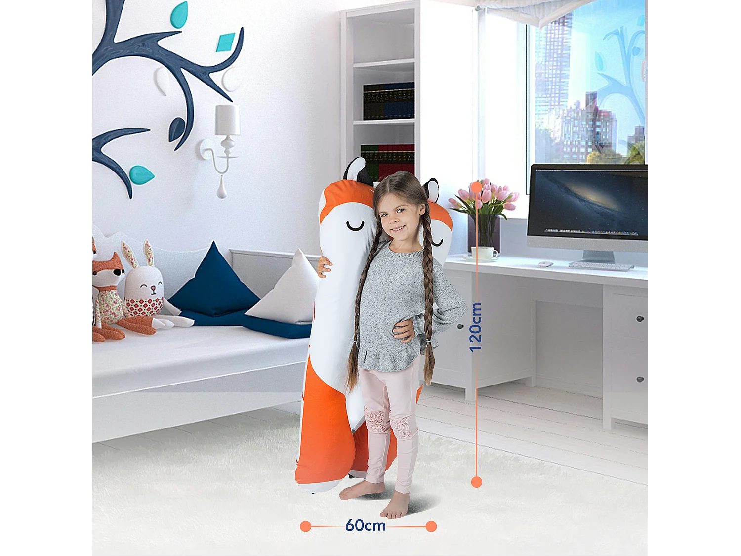 ERSATZBEZUG für das Komfortkissen Kinder in fuchs