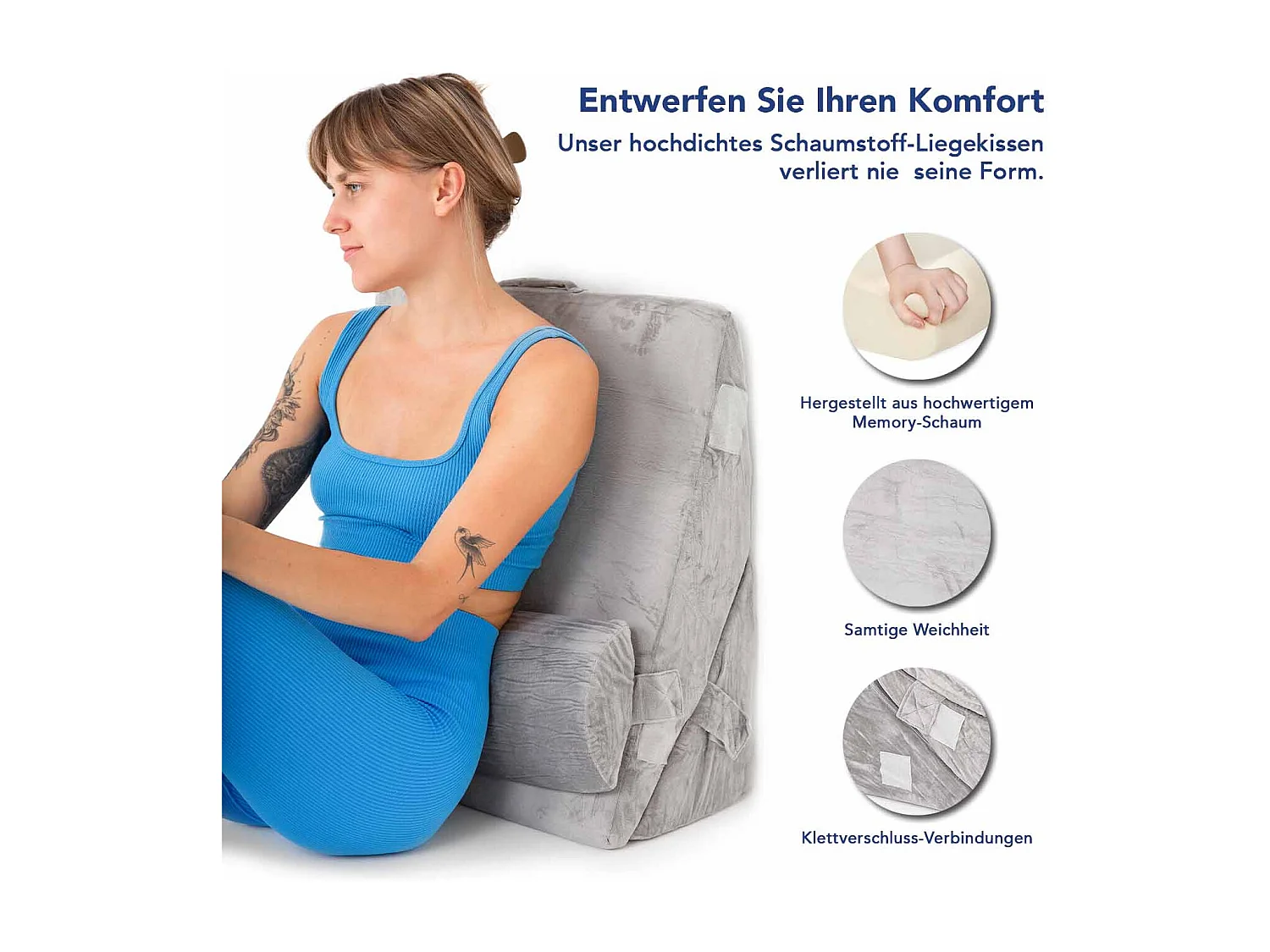 ORTHOPÄDISCHES RUHEKISSEN 3-tlg.