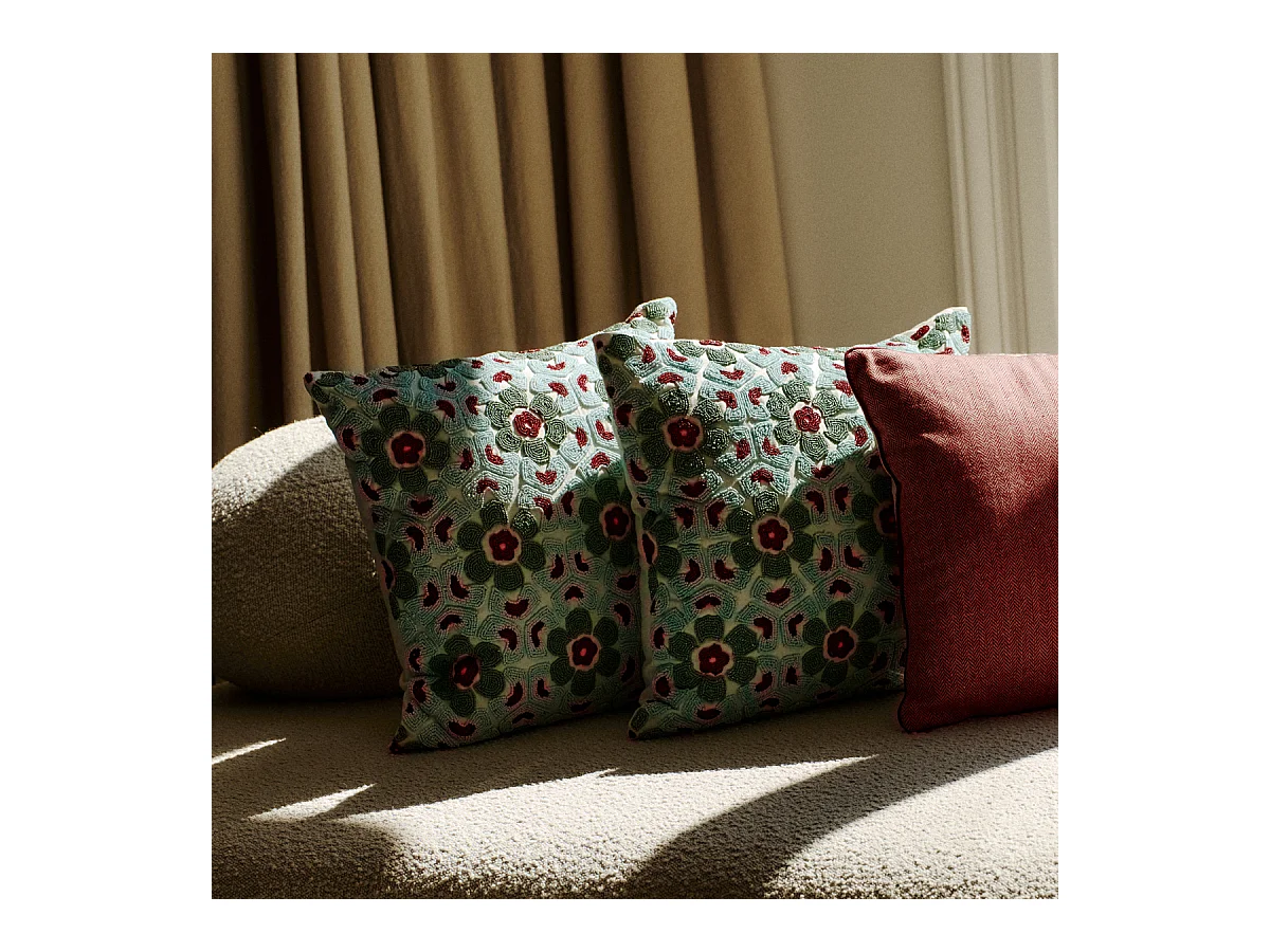 Coussin Cortone - Bleu