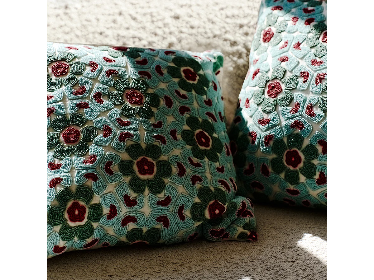 Coussin Cortone - Bleu