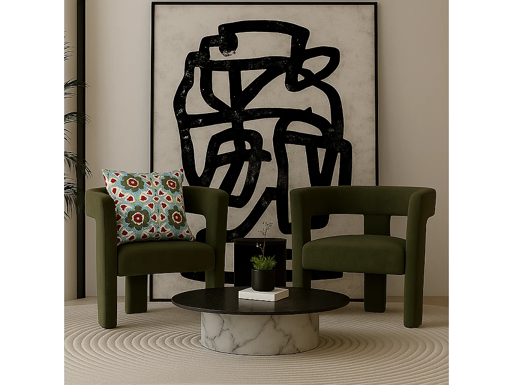 Coussin Cortone - Bleu