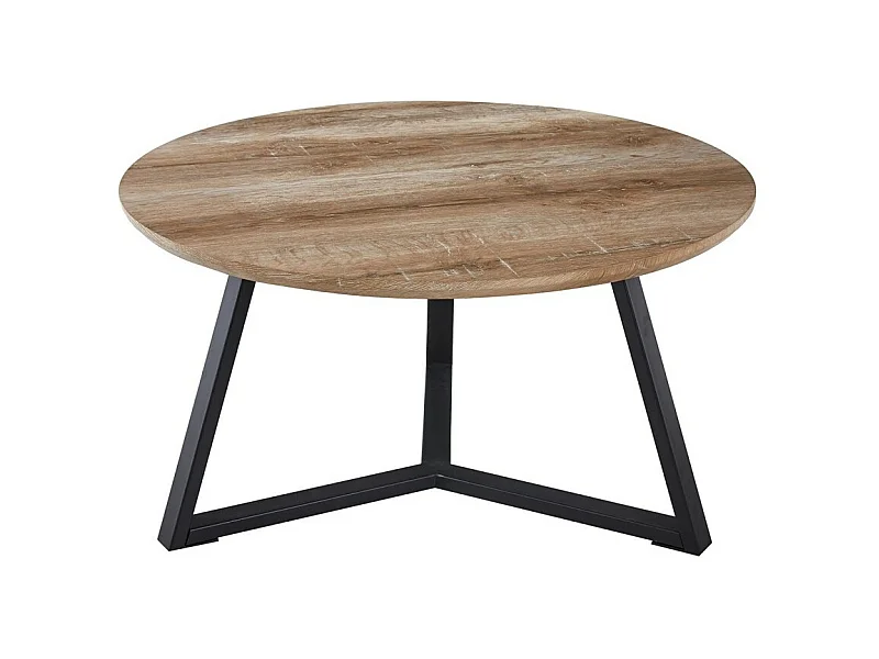 Couchtisch Kollektion PASOA in alt Eichenfarbe, ideal für ein rustikales Wohnzimmer.