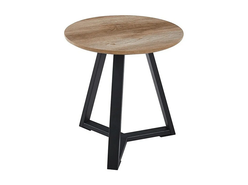 Salontafel collectie PASAO in verouderde eiken kleur, ideaal voor een rustieke woonkamer.