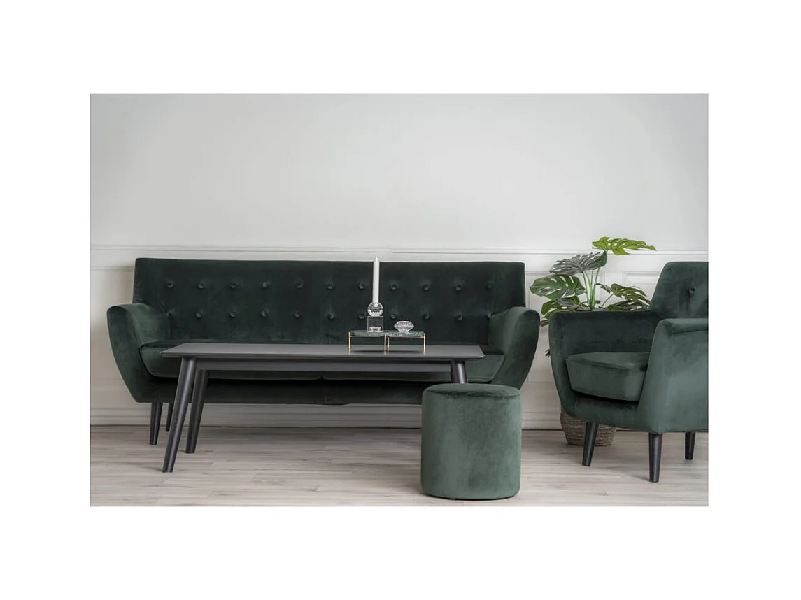 Monte bank 3-zits velours groen.
