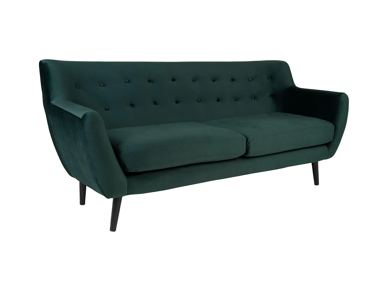 Monte bank 3-zits velours groen.