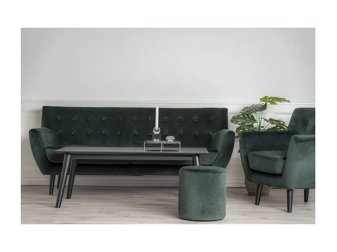 Monte bank 3-zits velours groen.