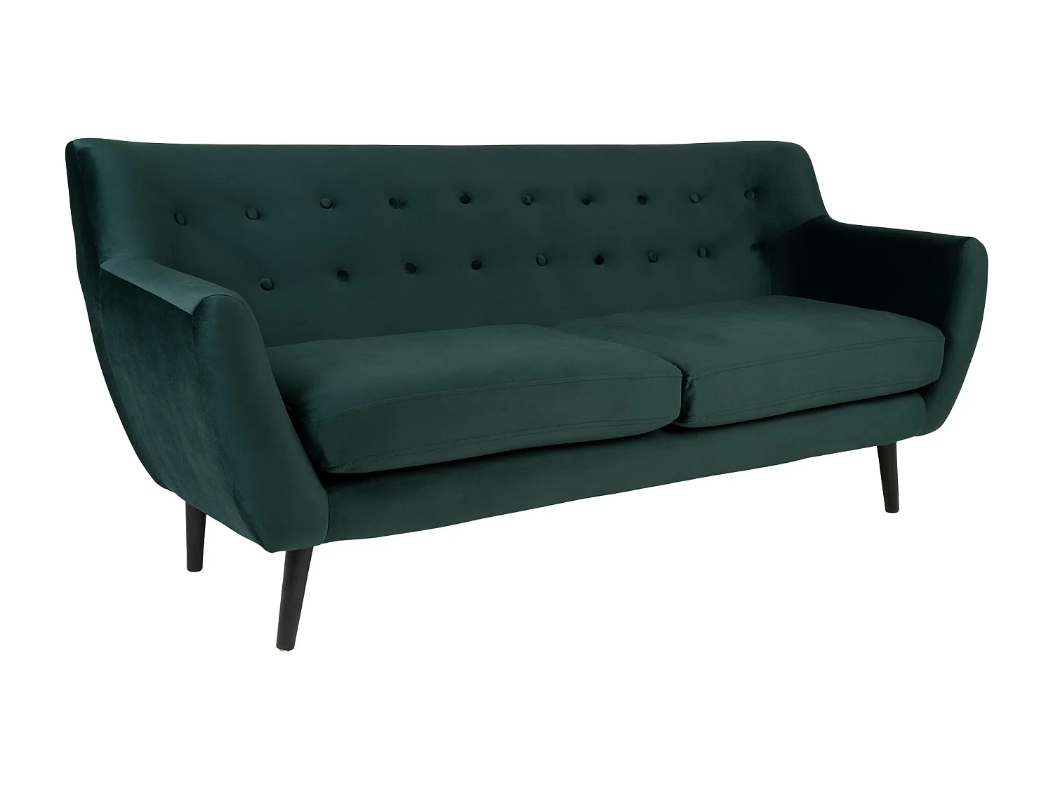 Monte bank 3-zits velours groen.