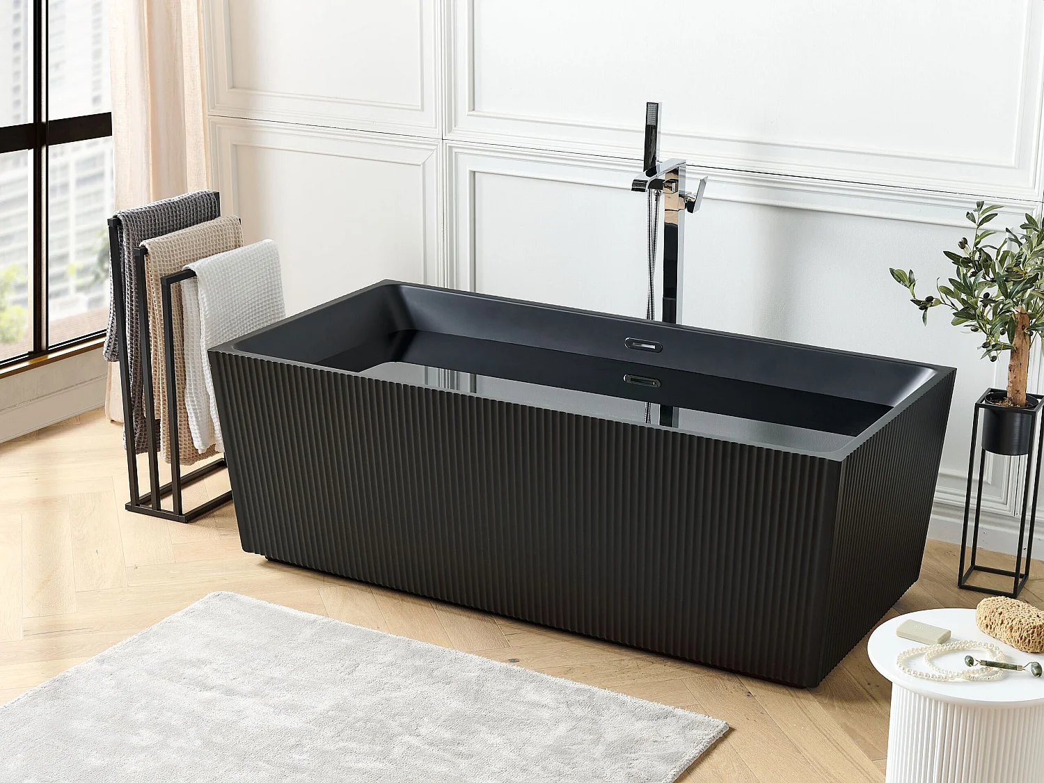 Baignoire îlot GOCTA 170 x 80 cm Noir