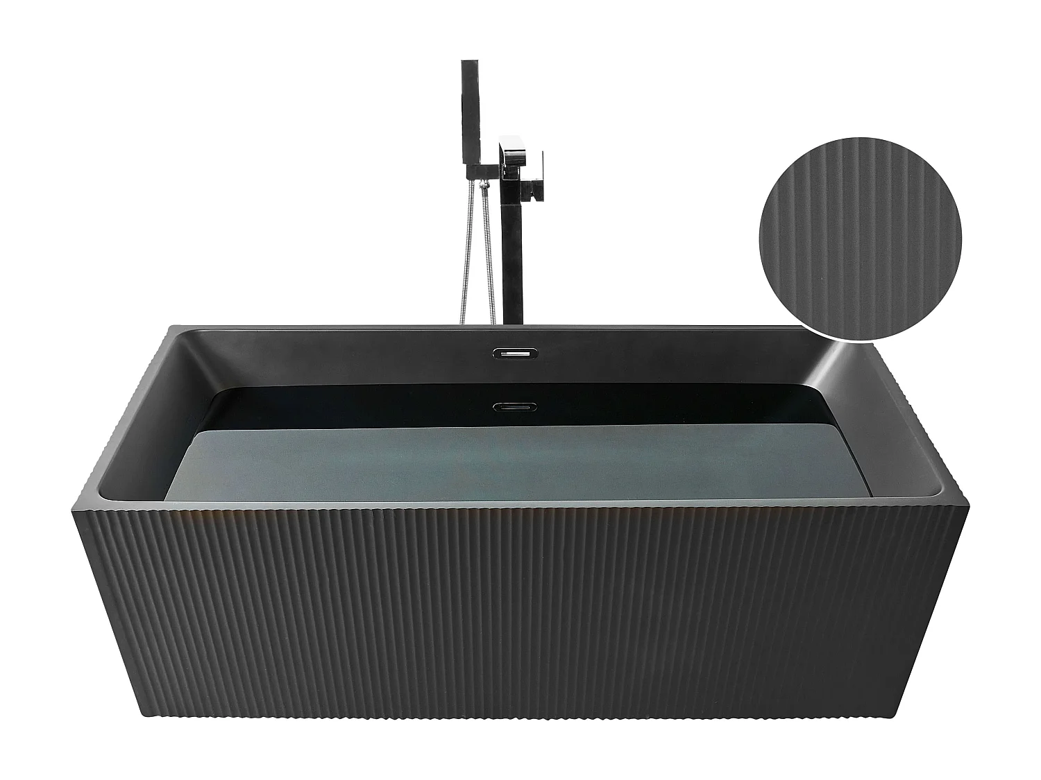 Baignoire îlot GOCTA 170 x 80 cm Noir