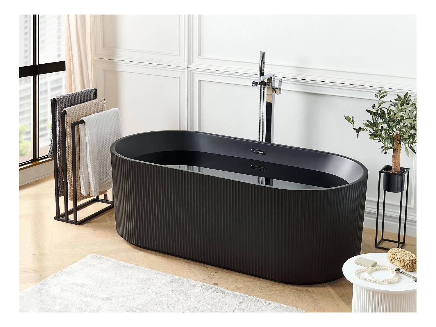 Baignoire îlot GOCTA 169 x 80 cm Noir