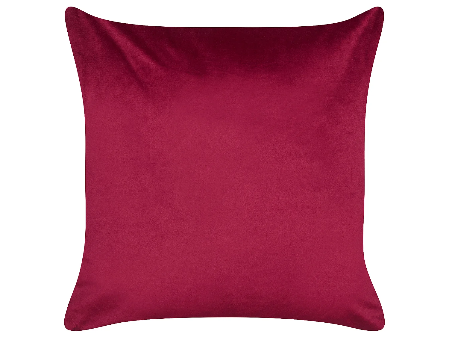 Lot de 2 coussins décoratifs GOLDSPRUCE Velours 45 x 45 cm Rouge Motif de Noël
