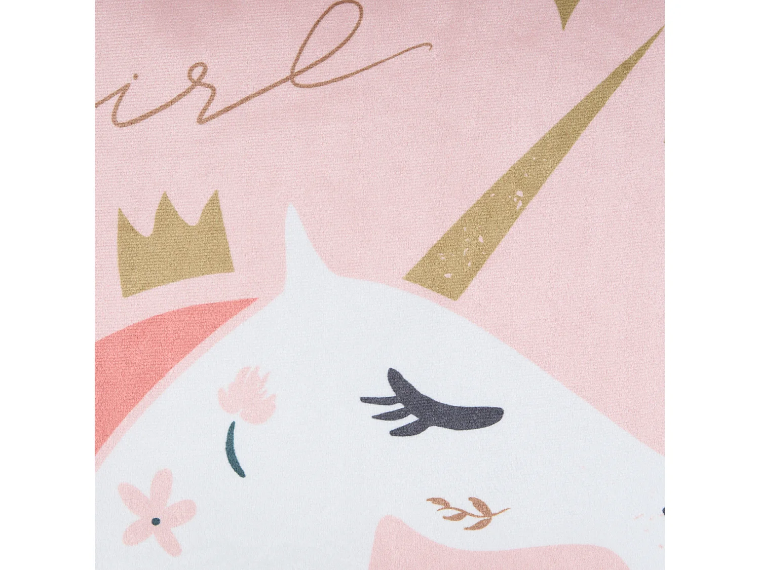 Lot de 2 coussins décoratifs UNIOLA Velours 45 x 45 cm Rose