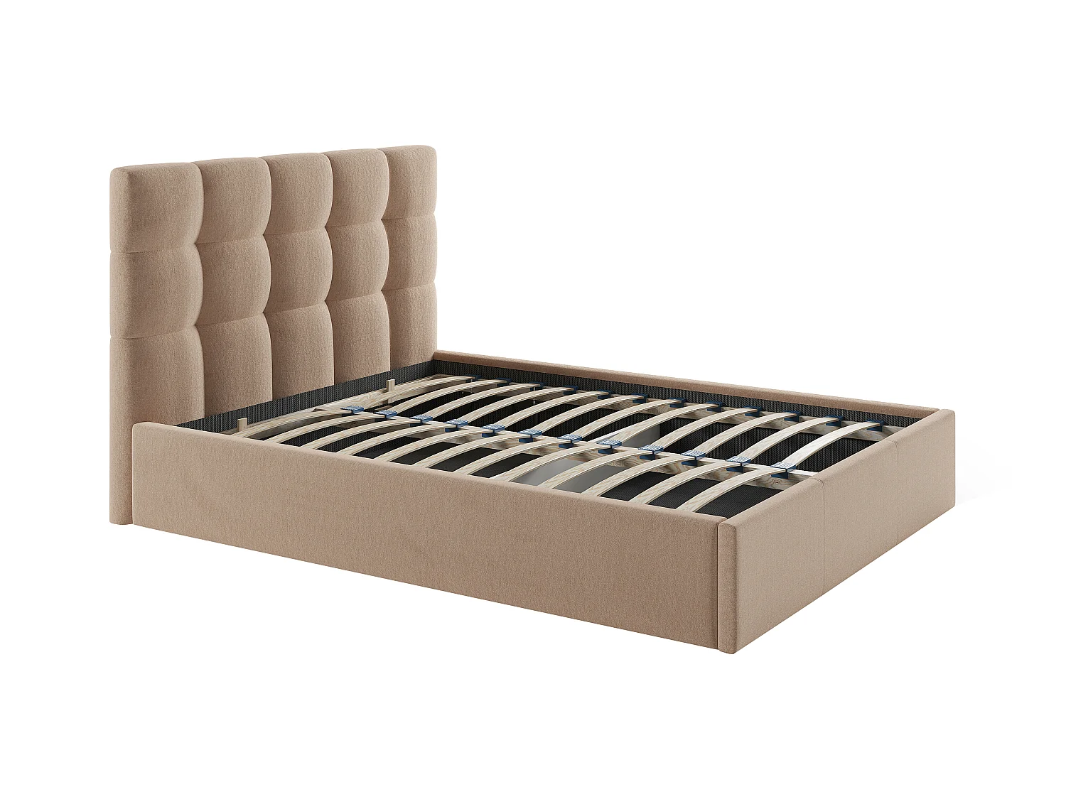 Canapé abatible140 x 190 cm - Terciopelo - Beige + Colchón - MIRDAL de Pascal Morabito