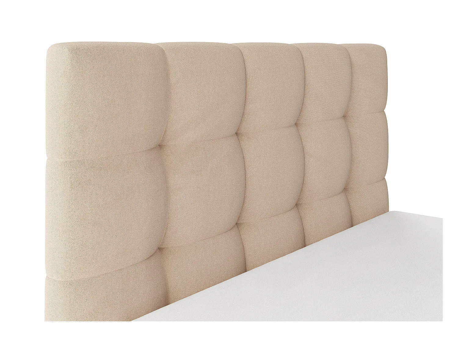 Canapé abatible140 x 190 cm - Terciopelo - Beige + Colchón - MIRDAL de Pascal Morabito