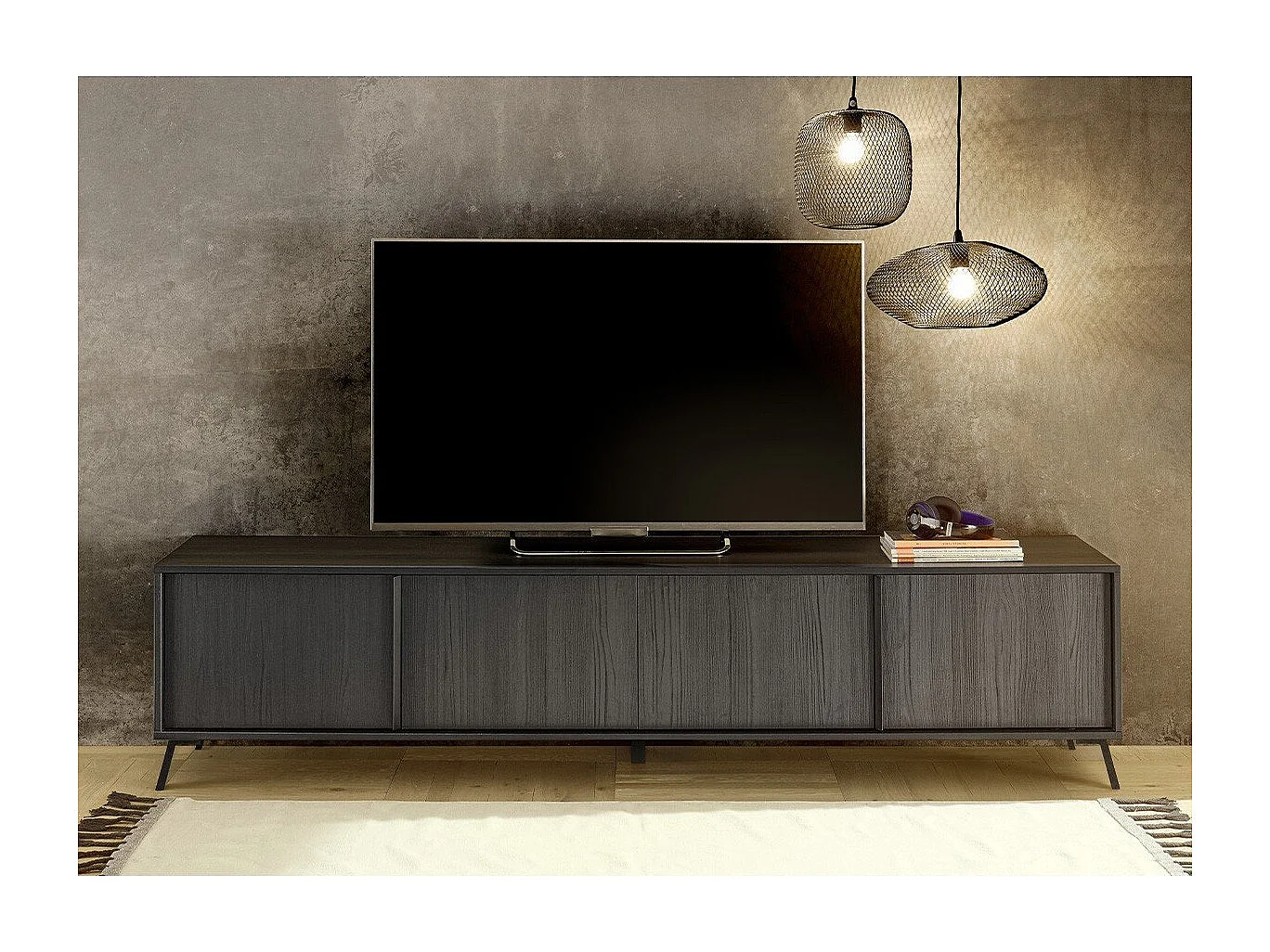 Meuble TV 4 Portes L205 cm - City