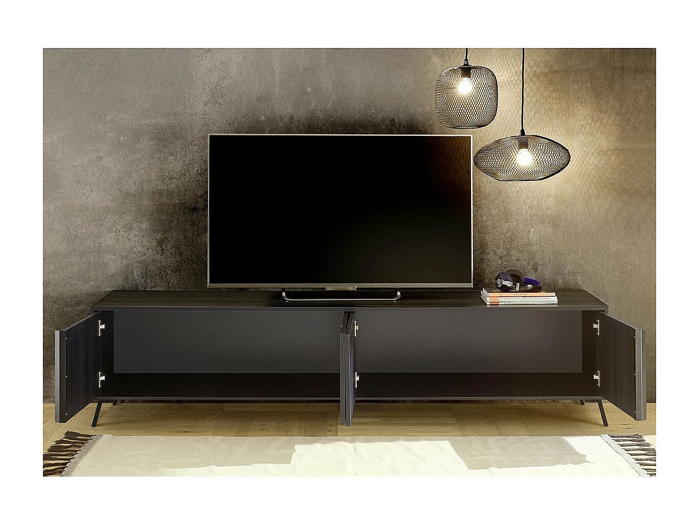 TV-Möbel mit 4 Türen L205 cm - City