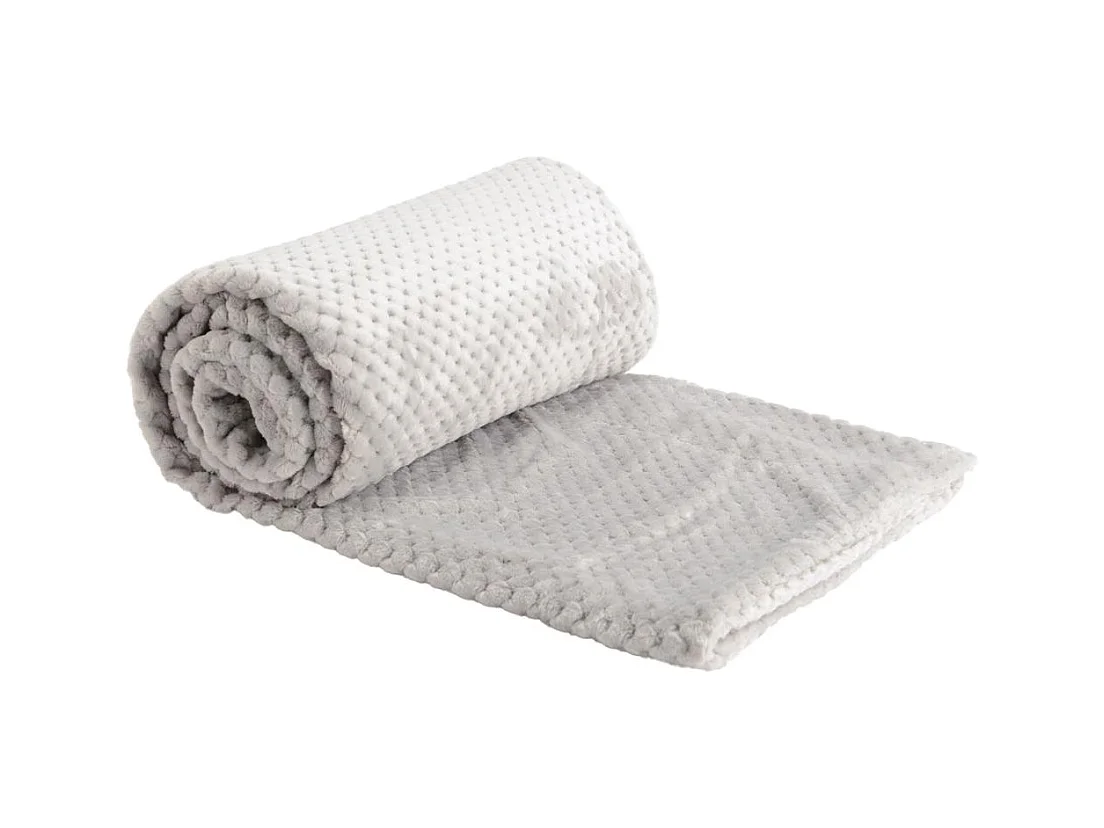 Plaid Damier Gris clair 170x240 cm