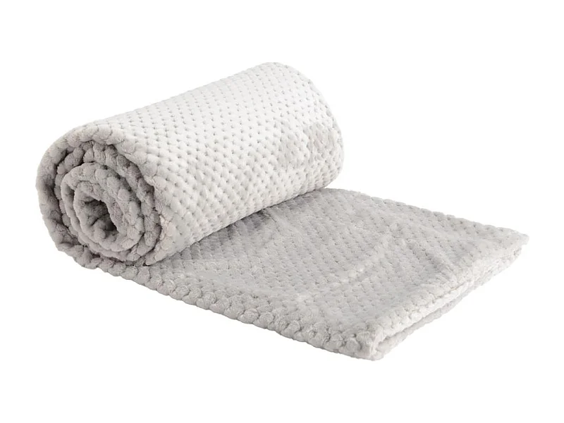 Plaid Damier Gris clair 170x240 cm