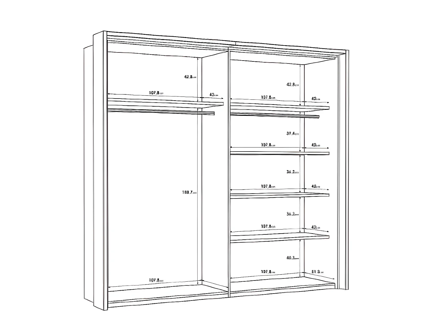 Armoire Remo Lux (280cm)