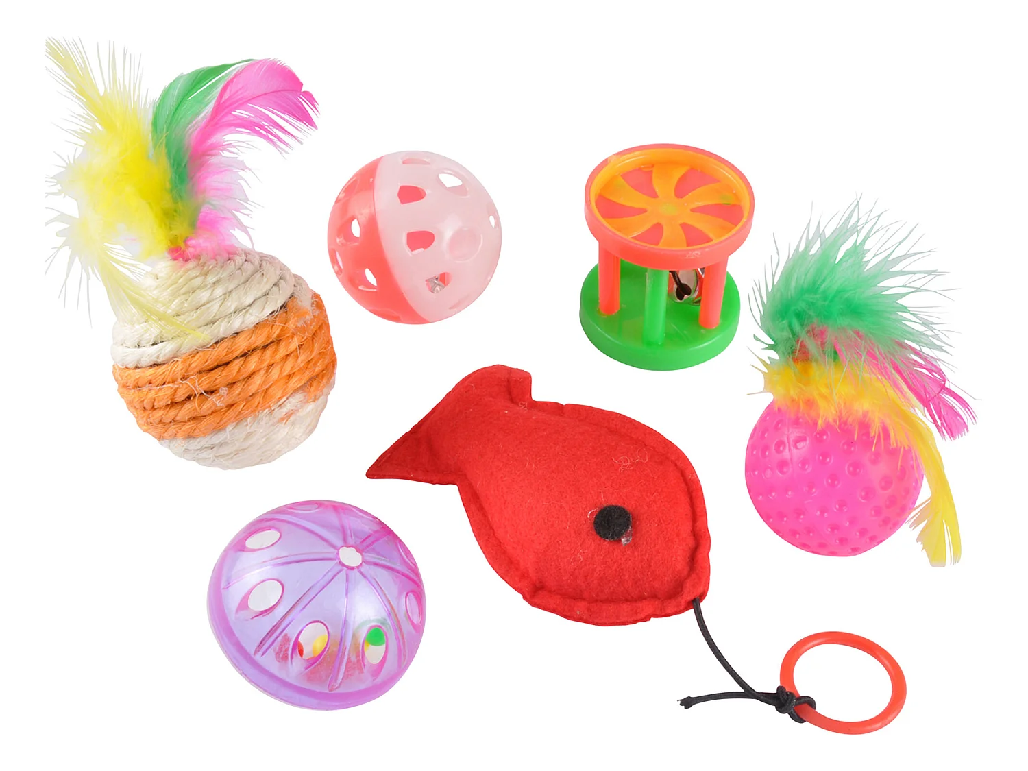 Kit de 6 jouets grelots pour chat