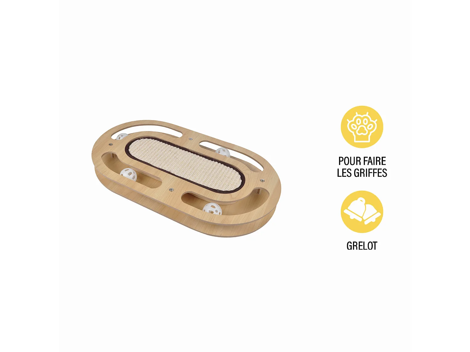 Circuit de jeu avec griffoir pour chat