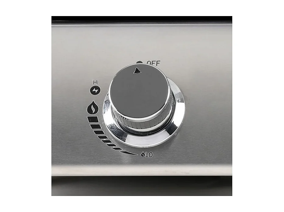 Plancha a gaz - LIVOO - DOC296 - 2 bruleurs - Gris