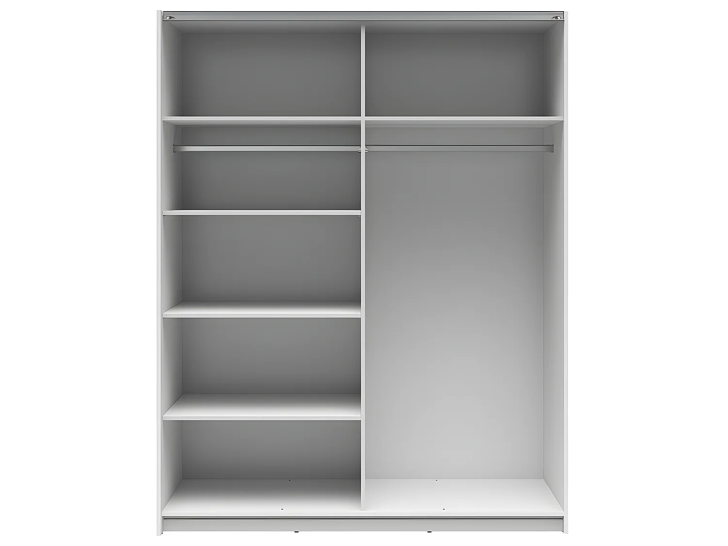 Armoire 2 portes coulissantes L153 x H195 cm Edwin Blanc