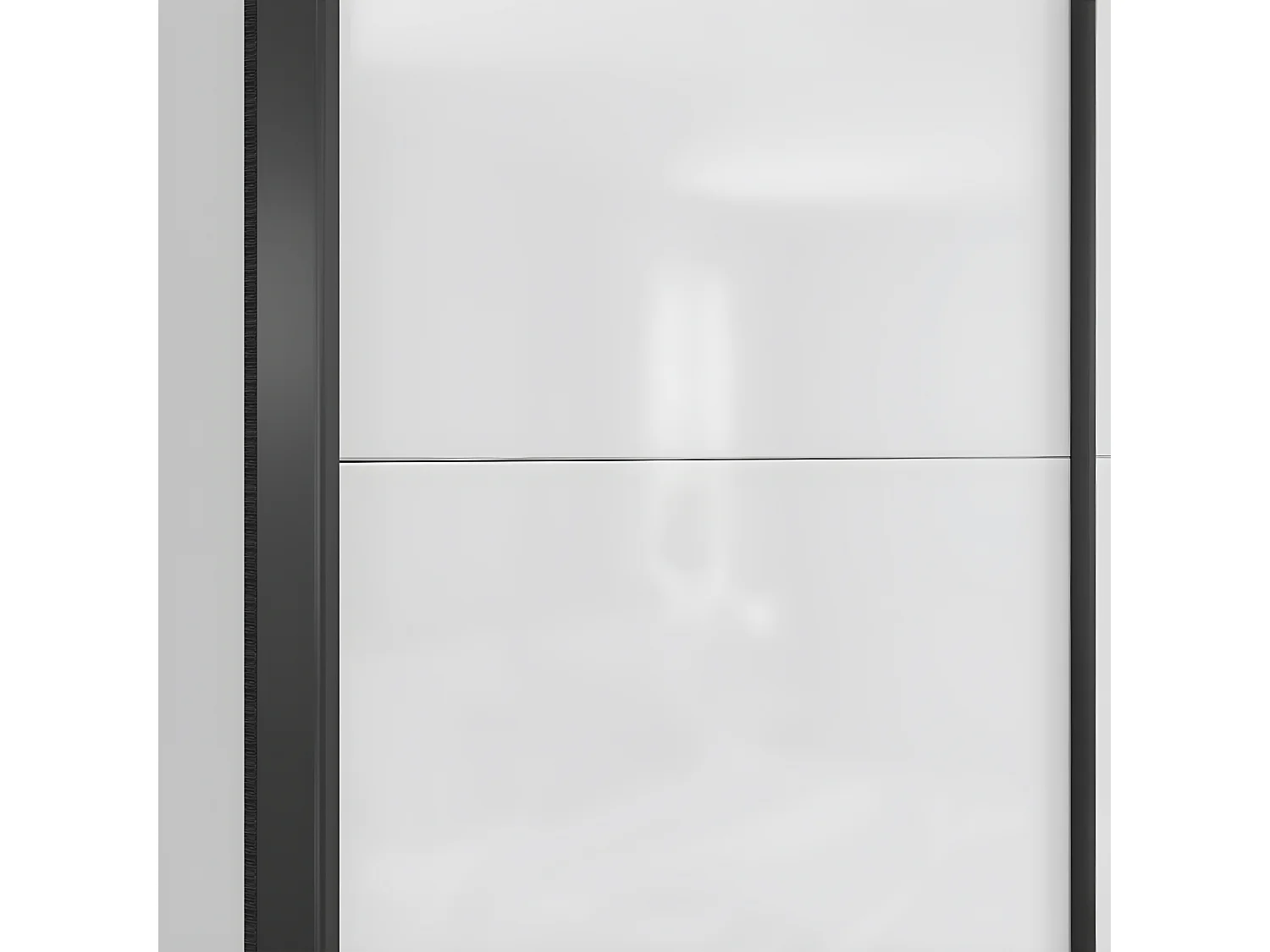 Armoire 2 portes coulissantes L153 x H195 cm Edwin Blanc