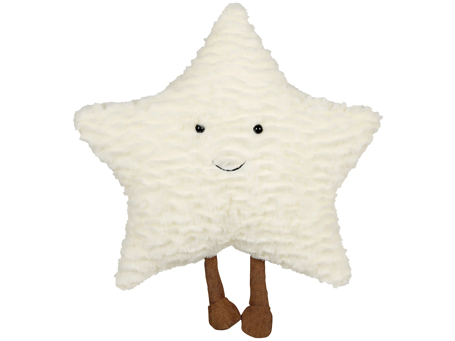 Lot de 2 coussins en forme d'étoile blanche 40 x 40 cm STARFRUIT