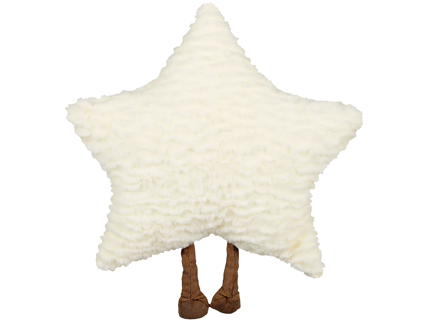 Lot de 2 coussins en forme d'étoile blanche 40 x 40 cm STARFRUIT