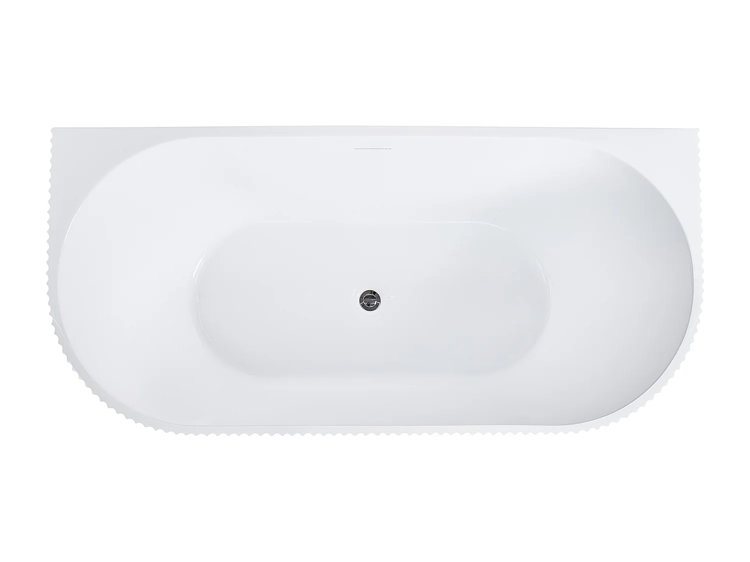 Badkuip ovaal wit 167 x 73 cm GOCTA