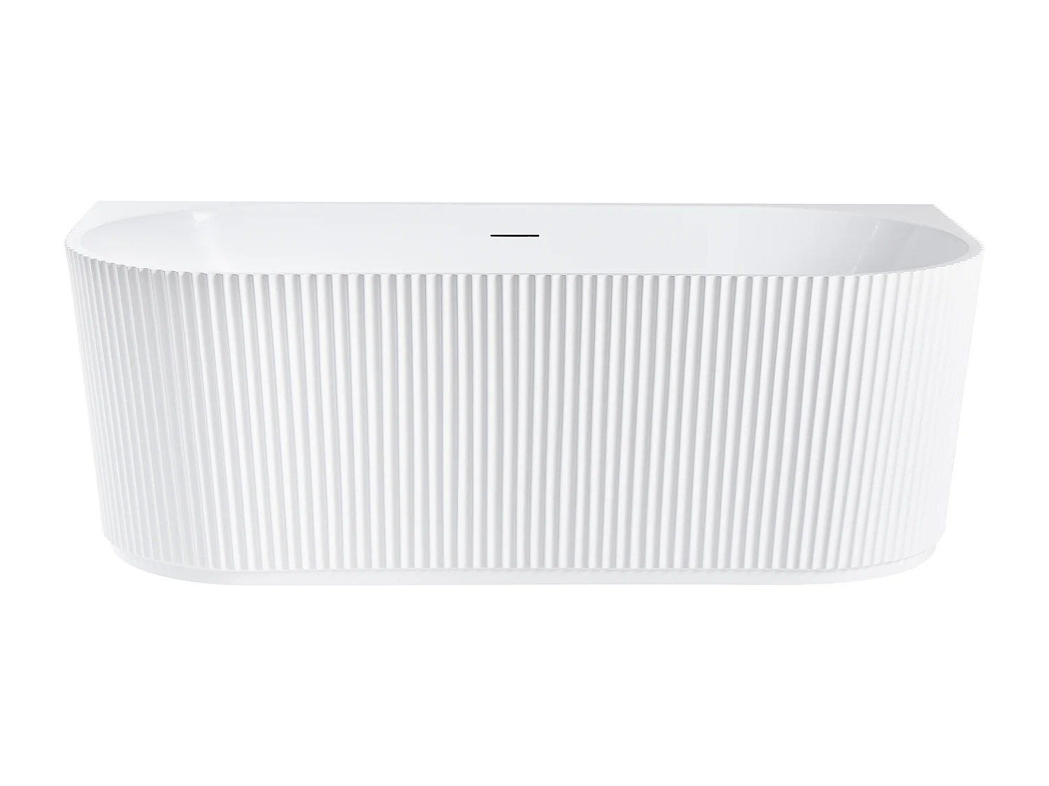 Badkuip ovaal wit 167 x 73 cm GOCTA