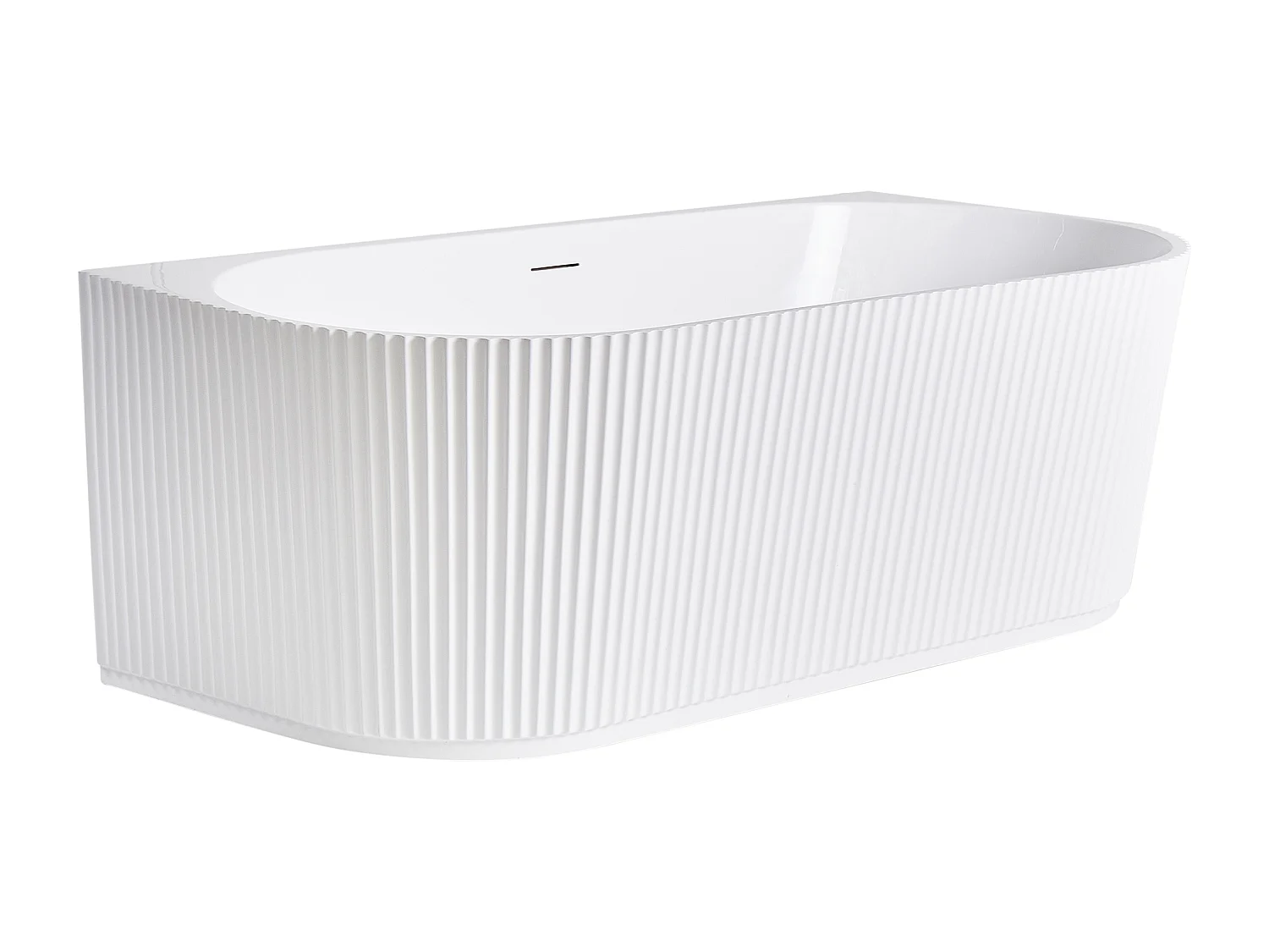 Badkuip ovaal wit 167 x 73 cm GOCTA