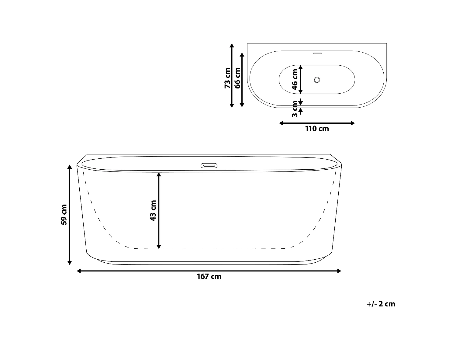 Baignoire GOCTA Blanc