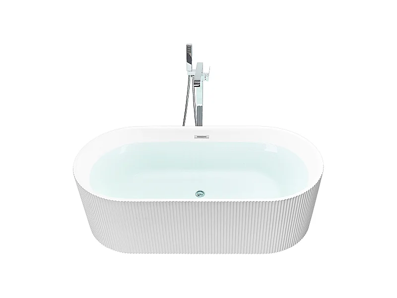 Freistehende Badwanne GOCTA 170 x 80 cm Weiss