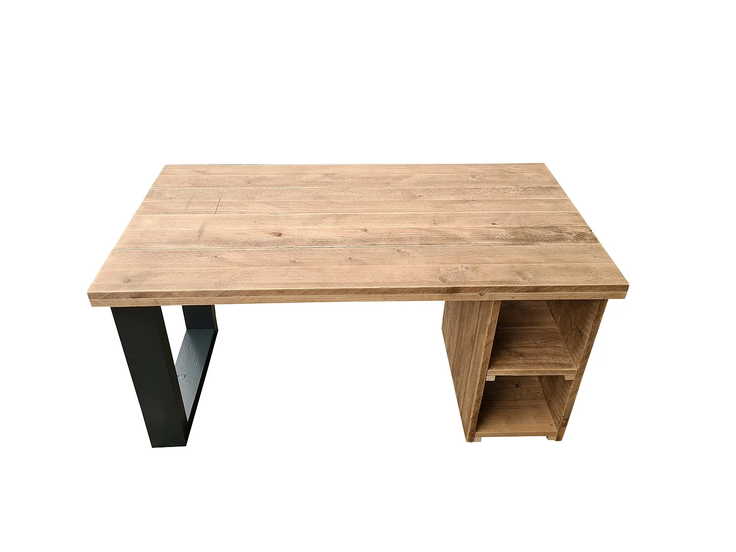 Wood4you - Bureau - San Diego - steigerhout 180Lx70Dx75H cm antraciet