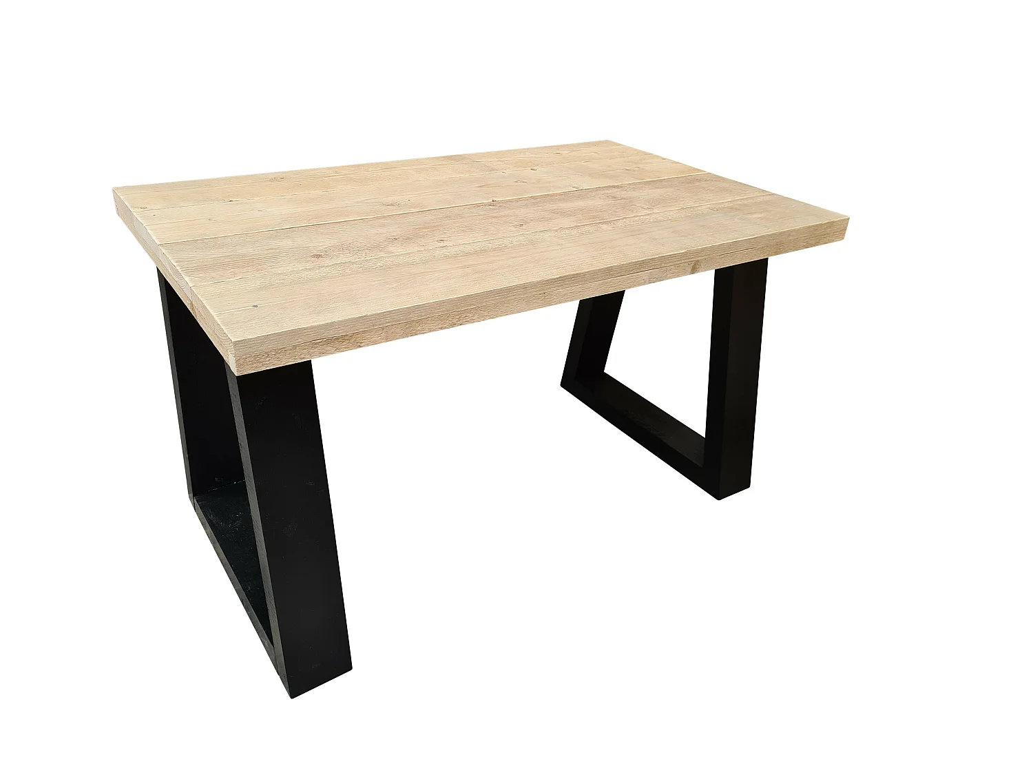 Wood4you - Bureau - Vancouver steigerhout 200Lx70Dx75H Zwart