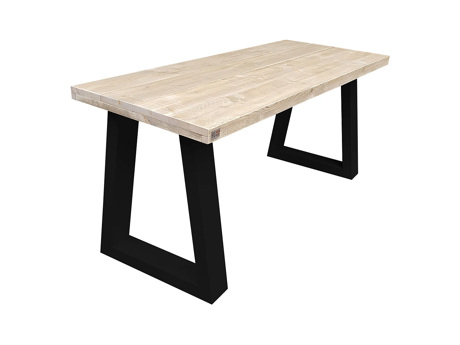 Wood4you - Bureau - Vancouver steigerhout 130Lx50Dx75H Zwart