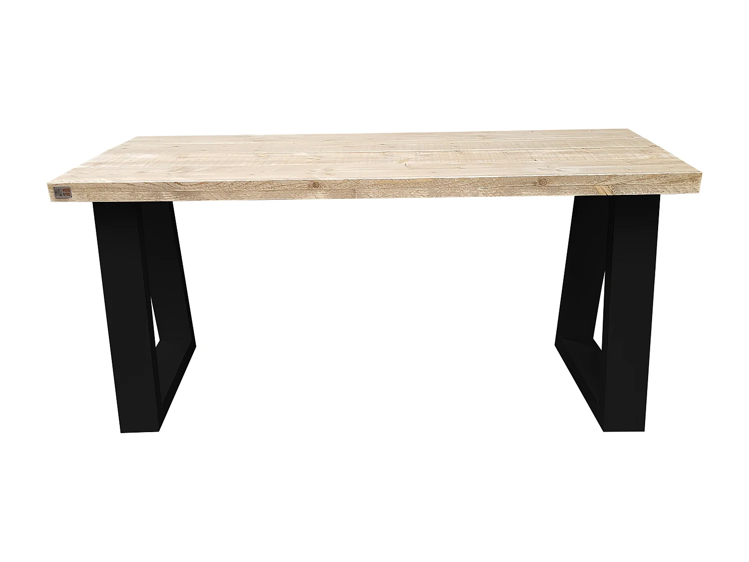 Wood4you - Bureau - Vancouver steigerhout 130Lx50Dx75H Zwart