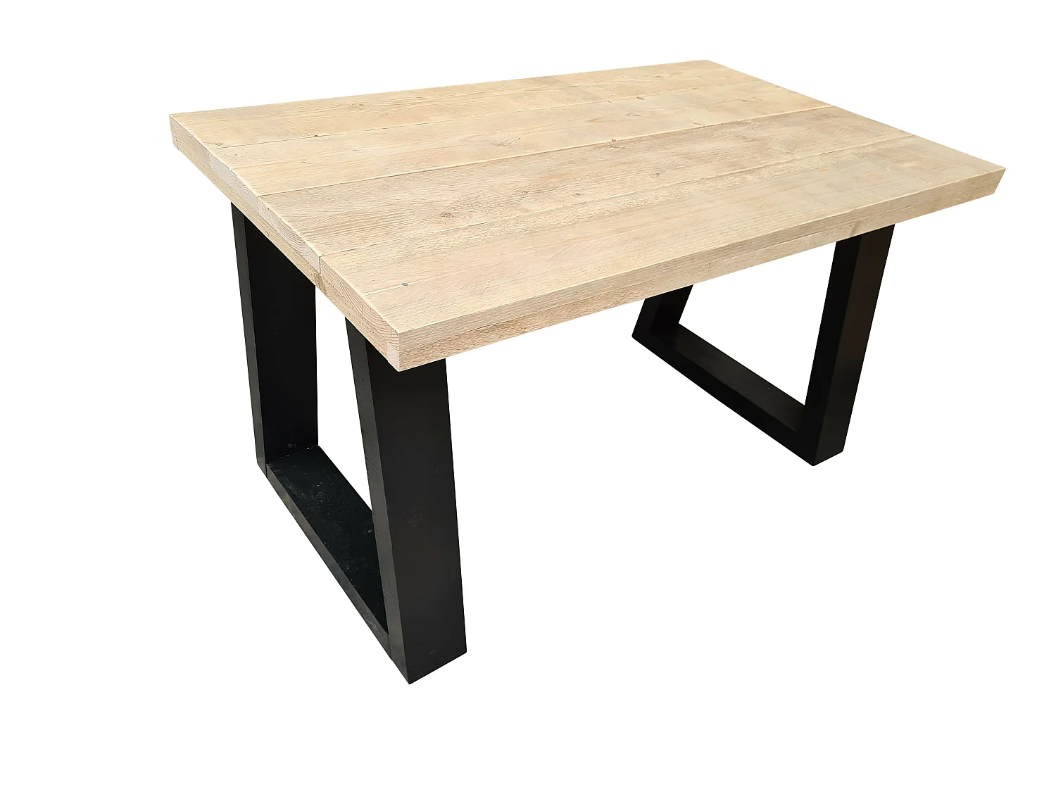 Wood4you - Bureau - Bois d'échafaudage de Vancouver 170Lx70Dx75H Noir